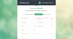 Desktop Screenshot of haveshop.com